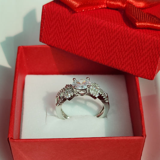 Starlight Luxe Silver Ring