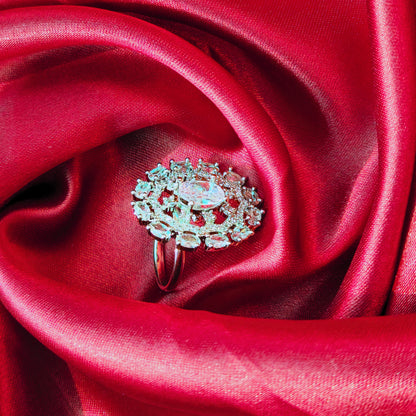 Silver Solitaire Ring
