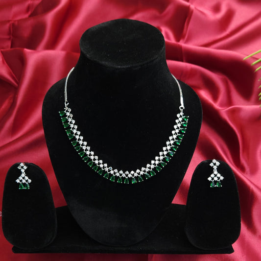Silver Better Half Green Set